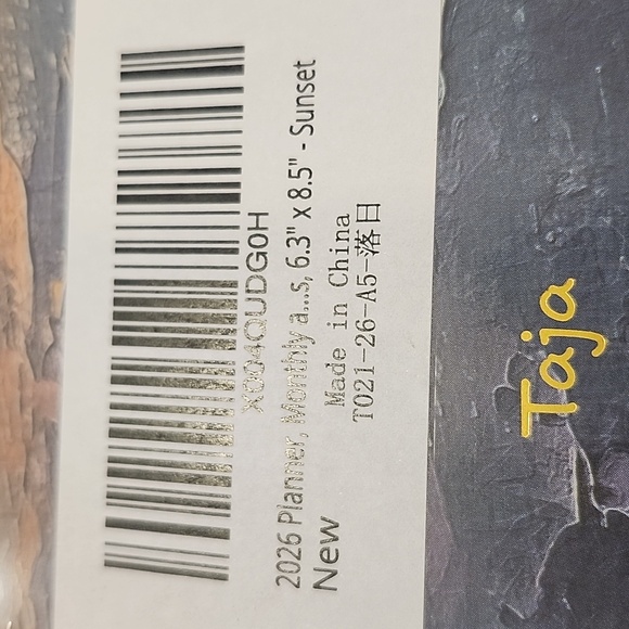 2026 Spiral Notebook Sunset Design New In Sealed Package Monthly Planing - Picture 4 of 6